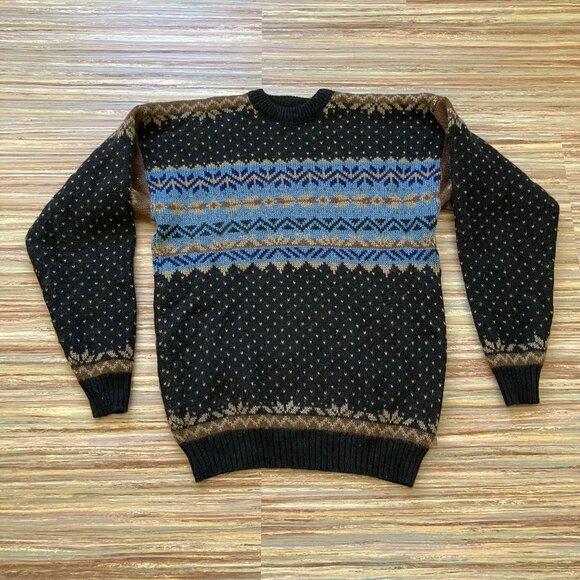 Kaare Gjose Nordic Wool Pullover Sweater XL Made in Norway Scandinavian Pattern - Picture 3 of 8